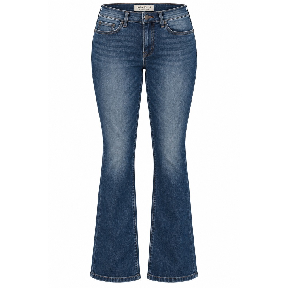Lola Kristine Jeans Mid-Rise Flare Jeans 28 Blue Sustainable Denim 90s Boho NWT